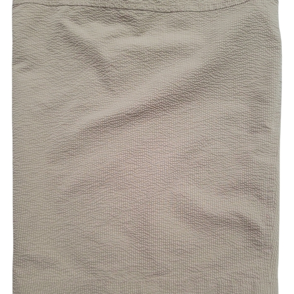 SAGE Collective Tan Textured Cropped Cargo Pants Size XL Elastic Waist Pockets - Picture 7 of 14